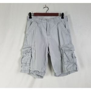 Red Camel Shorts Boys 18 Gray Cargo Pocket W28‎ x L9.5 100% Cotton